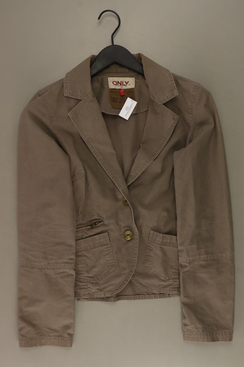 Only Übergangsjacke Gr. 38 braun aus Baumwolle