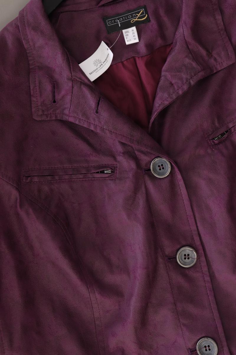 Création L. Jacke Gr. 46 Vintage lila aus Polyester