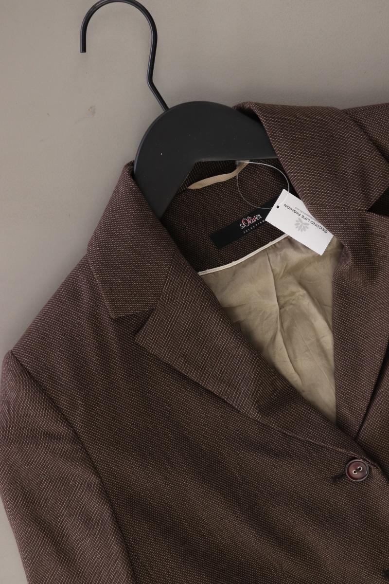 s.Oliver Selection Regular Blazer Gr. 34 braun aus Polyester