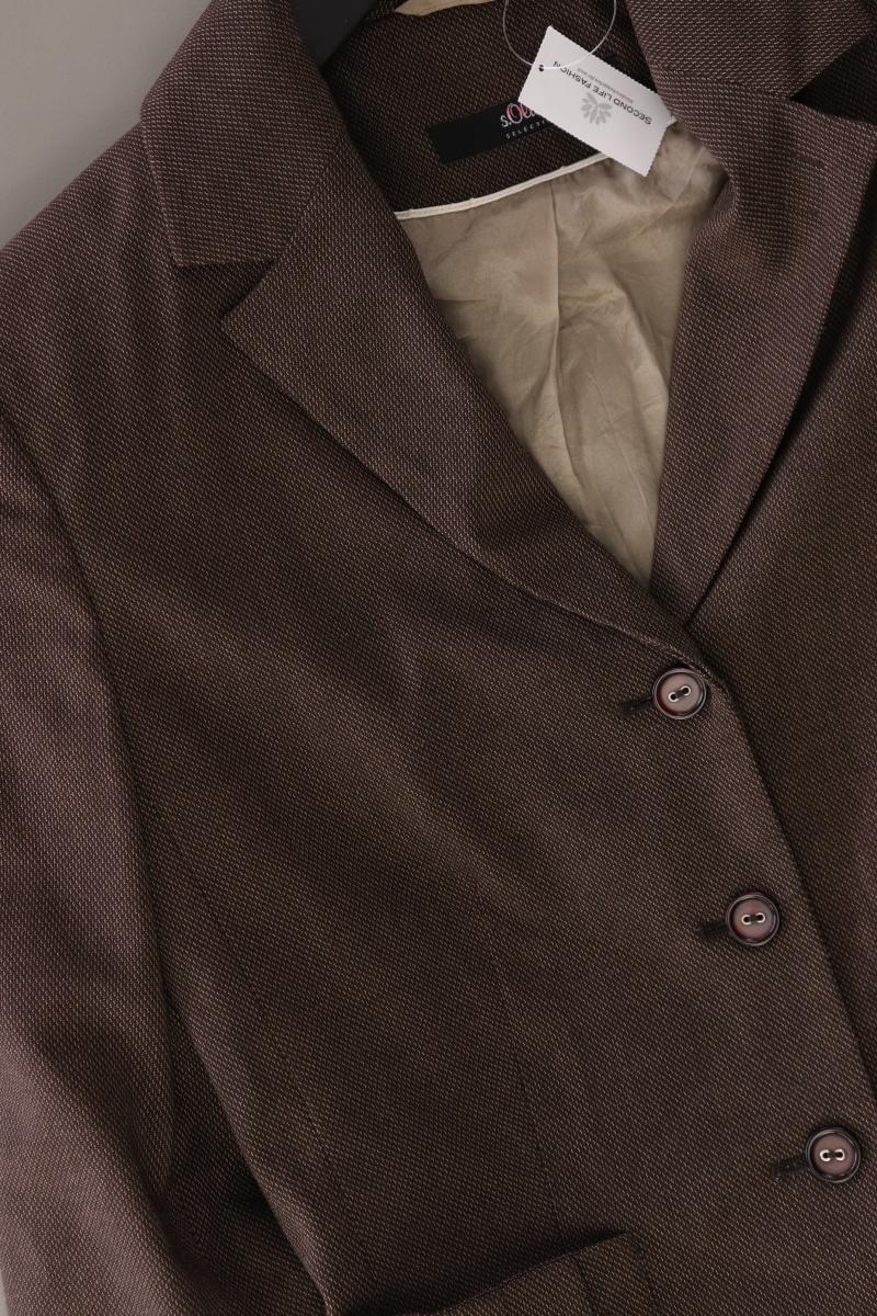 s.Oliver Selection Regular Blazer Gr. 34 braun aus Polyester