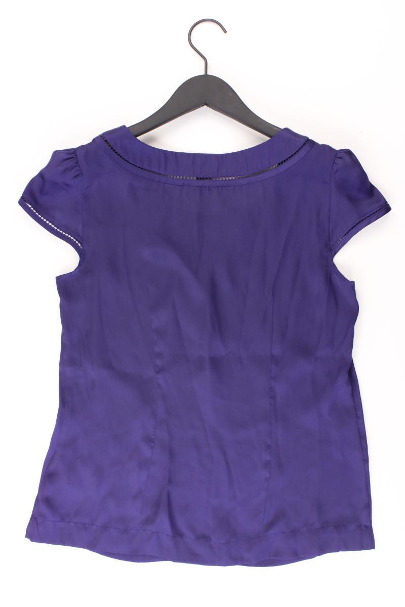 H&M Kurzarmbluse Gr. 38 lila aus Polyester