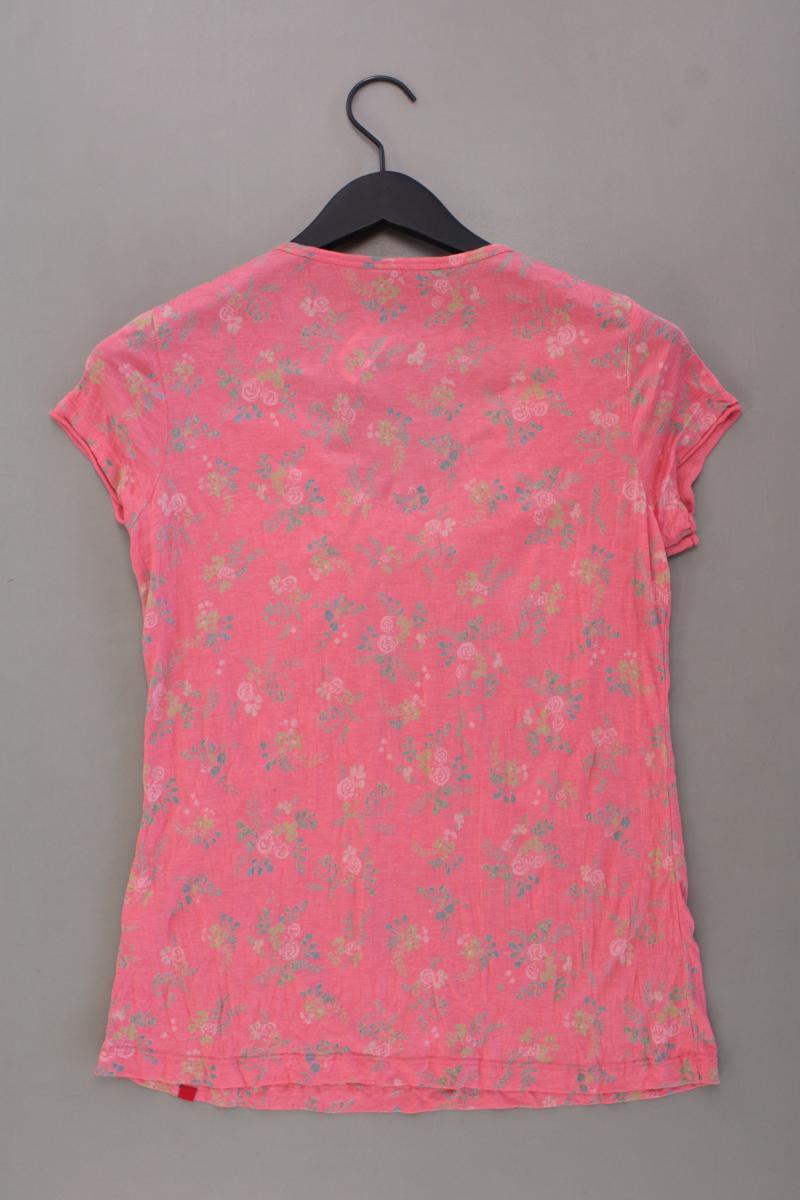 edc by Esprit Printshirt Gr. L mit Blumenmuster Kurzarm rosa aus Polyester