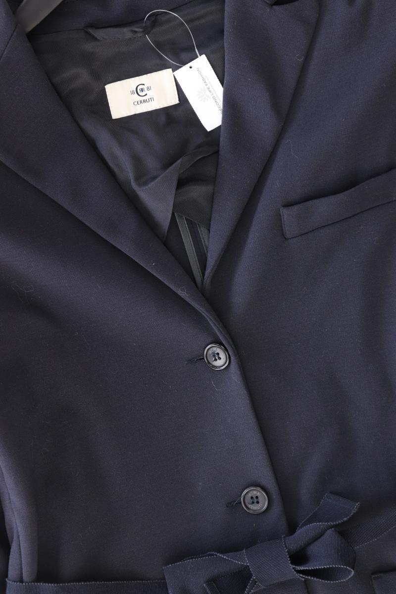 Cerruti 1881 Übergangsmantel Gr. 42 mit Gürtel blau aus Viskose