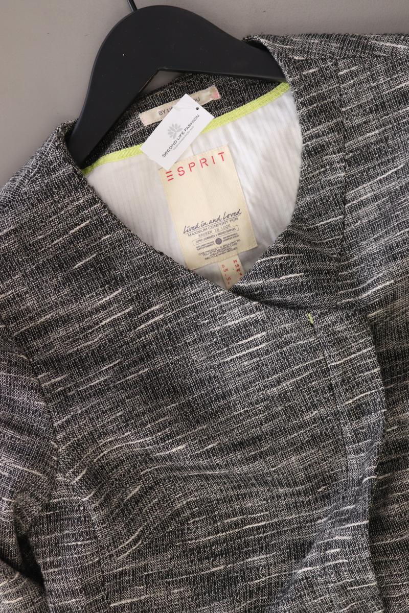 Esprit Bouclé Jacke Gr. 36 grau aus Baumwolle