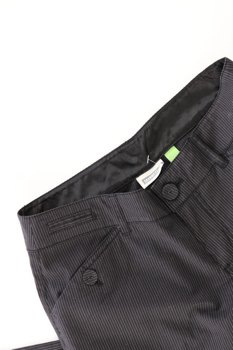 Street One Hose Gr. 34 gestreift grau aus Baumwolle