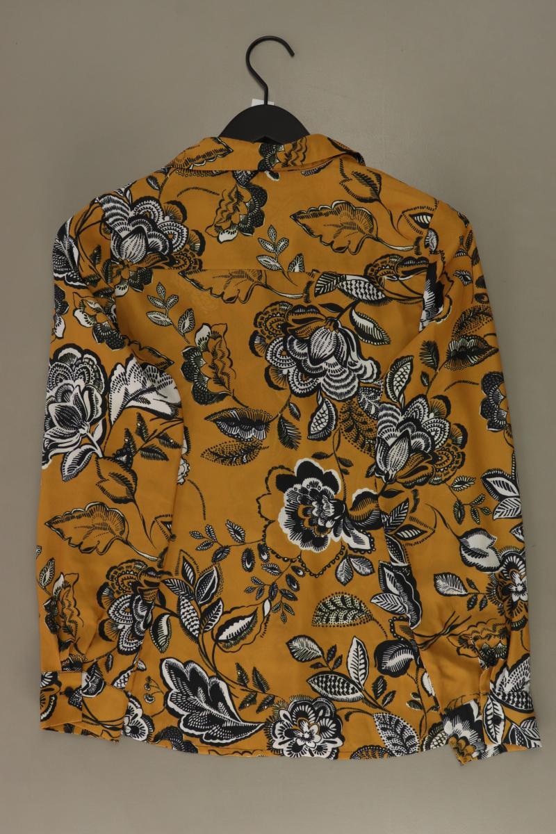 rick cardona Langarmbluse Gr. 38 mit Blumenmuster orange aus Polyester