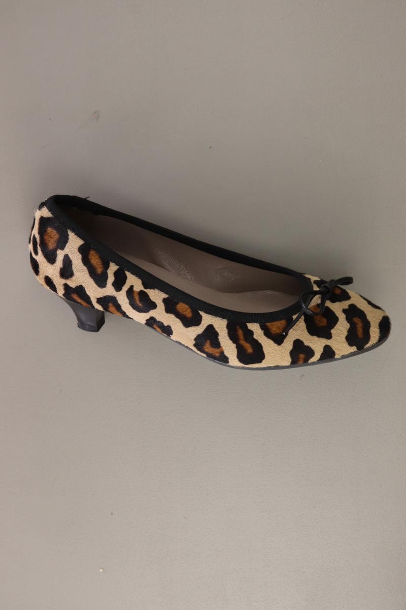 Pino Convertini Pumps Gr. 36 mit Tierdruck neuwertig braun