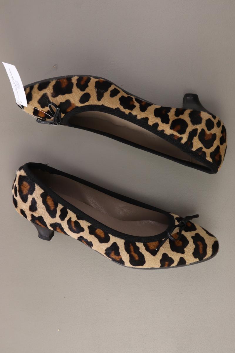 Pino Convertini Pumps Gr. 36 mit Tierdruck neuwertig braun
