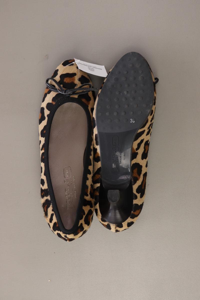 Pino Convertini Pumps Gr. 36 mit Tierdruck neuwertig braun