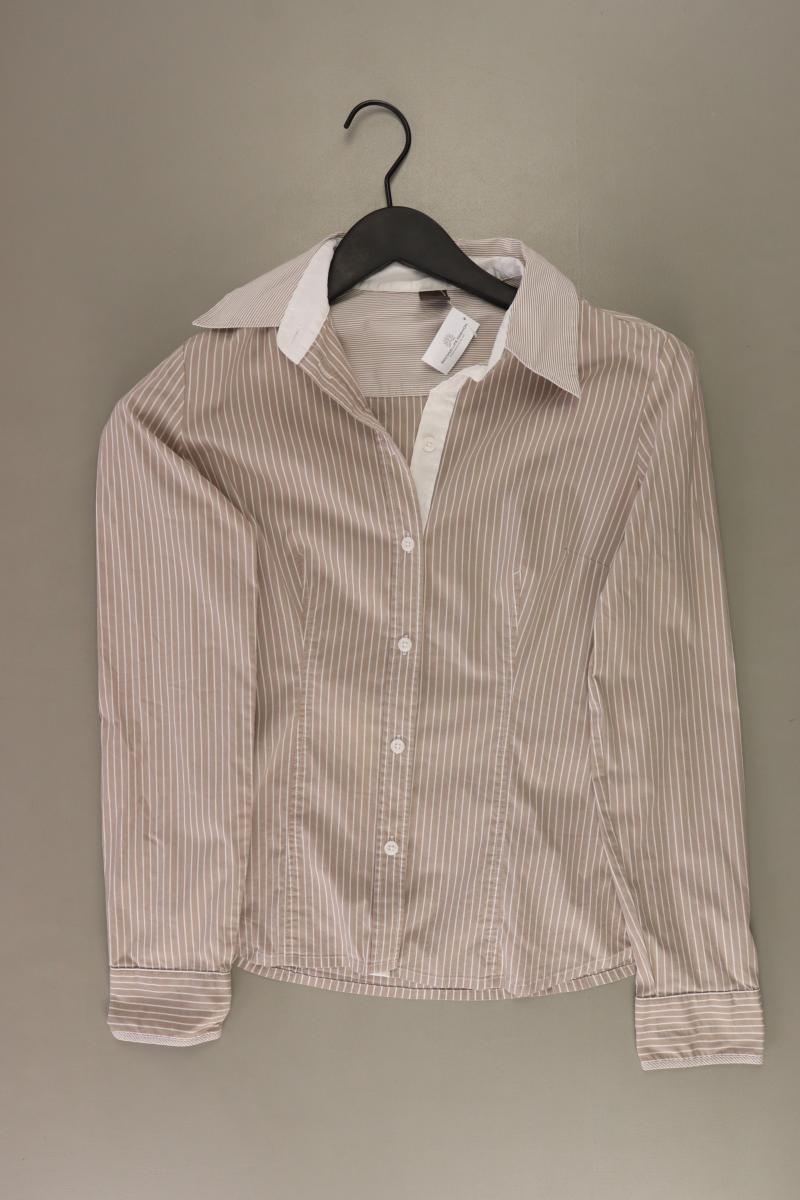Selection by s.Oliver Langarmbluse Gr. 34 gestreift braun aus Baumwolle