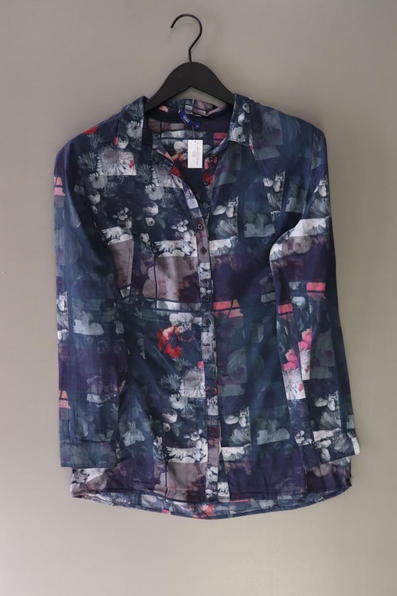 Cecil Langarmbluse Gr. M mit Blumenmuster blau