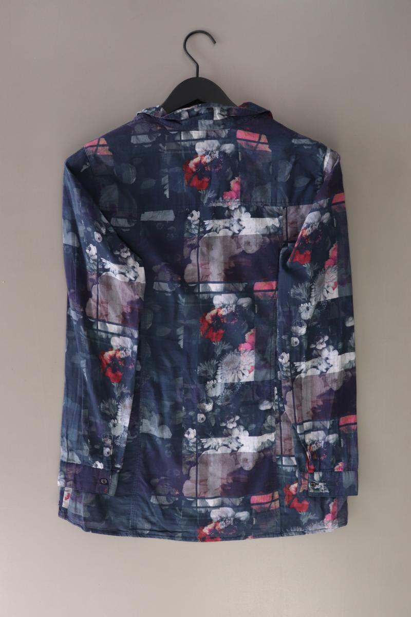 Cecil Langarmbluse Gr. M mit Blumenmuster blau