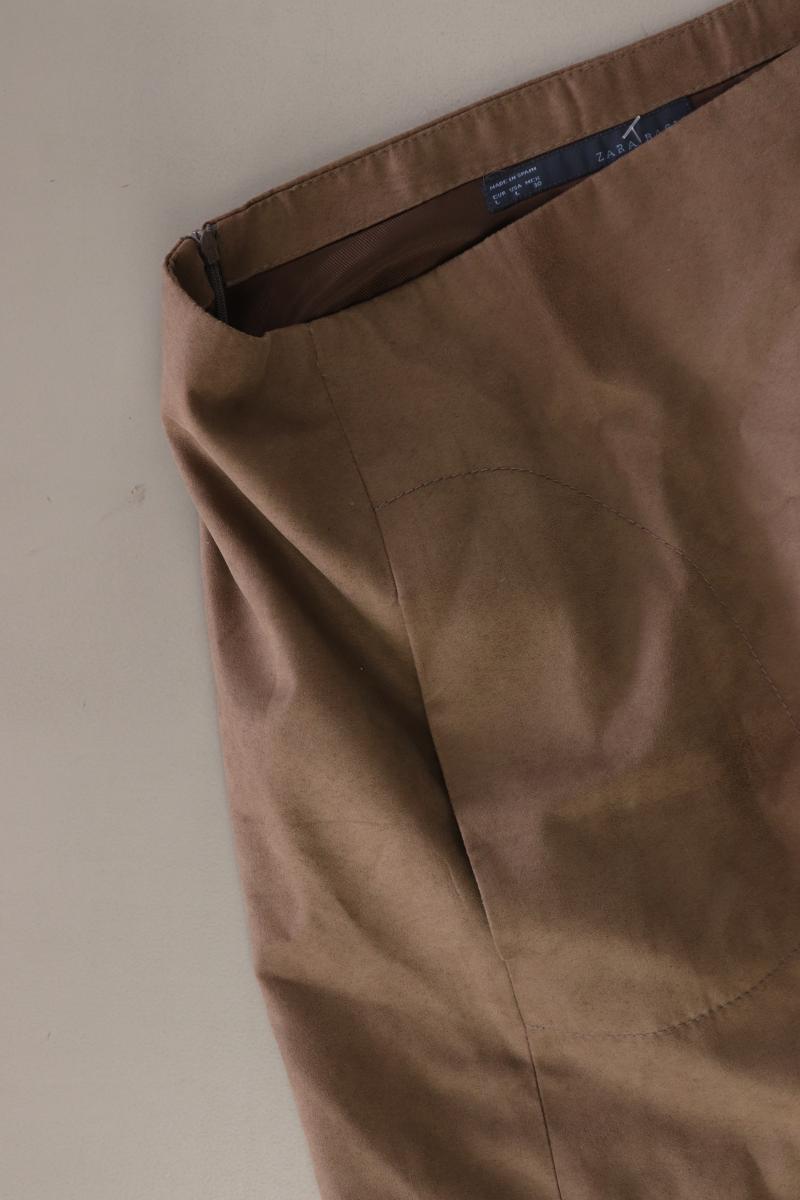 Zara Kurzer Rock Gr. L braun aus Polyester