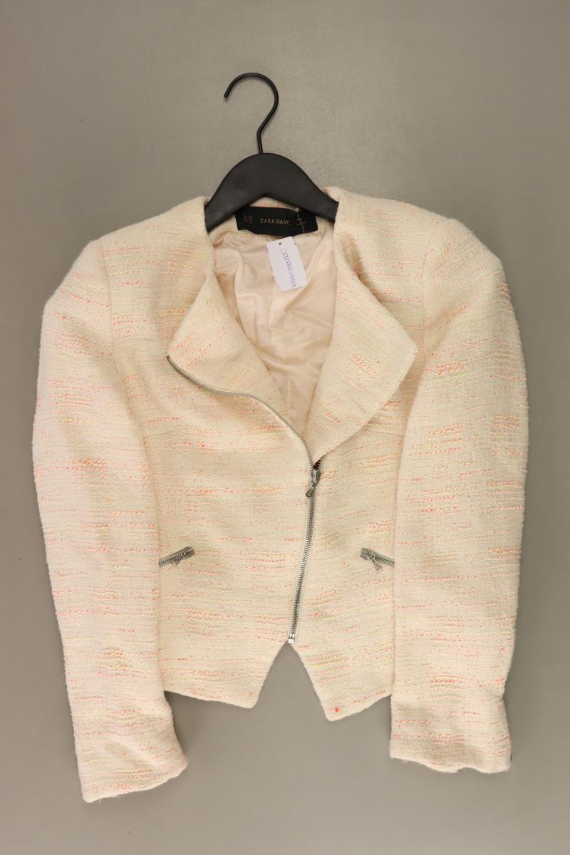 Zara Bouclé Jacke Gr. XS creme