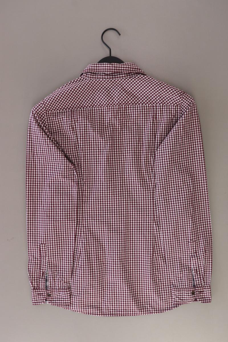 Marc O'Polo Karobluse Gr. 38 kariert Langarm lila aus Baumwolle