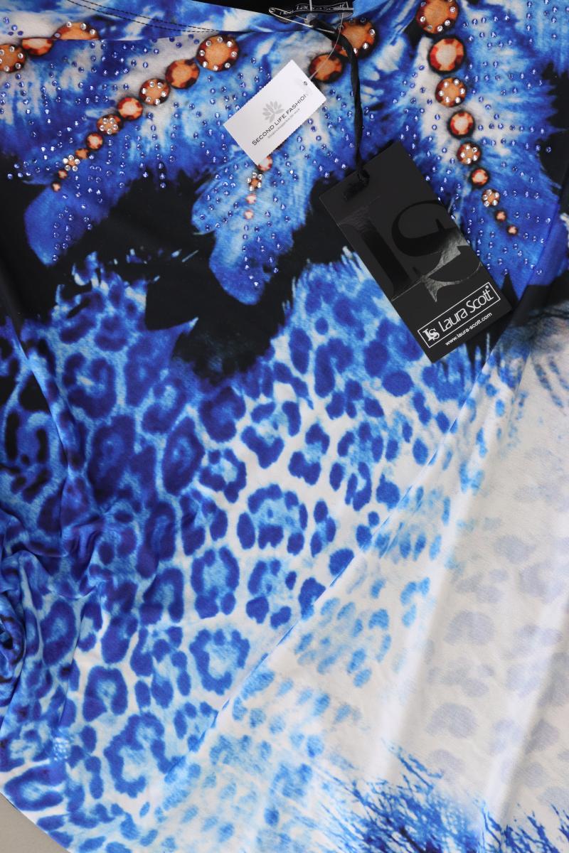 Laura Scott Asymmetrisches Kleid Gr. 36 neu mit Etikett Langarm blau