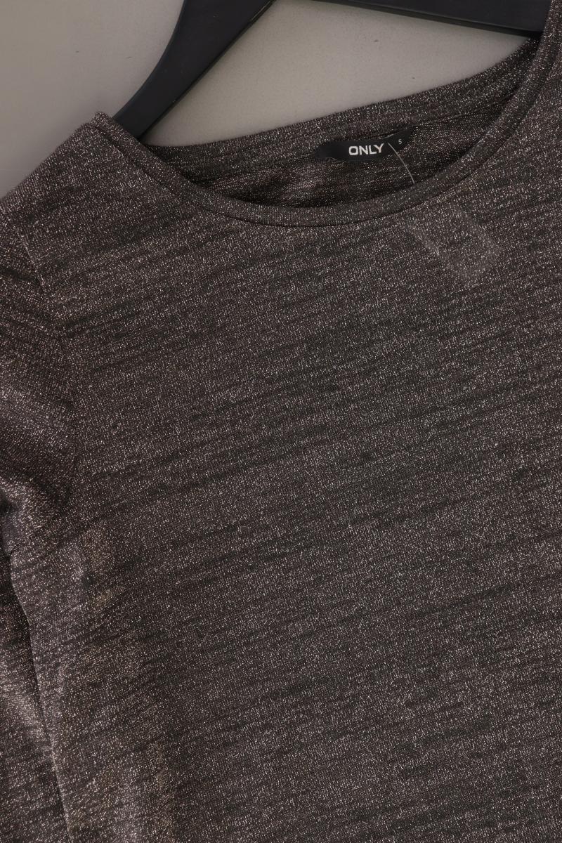Only Shirt Gr. S 3/4 Ärmel mit Glitzer gold aus Polyester