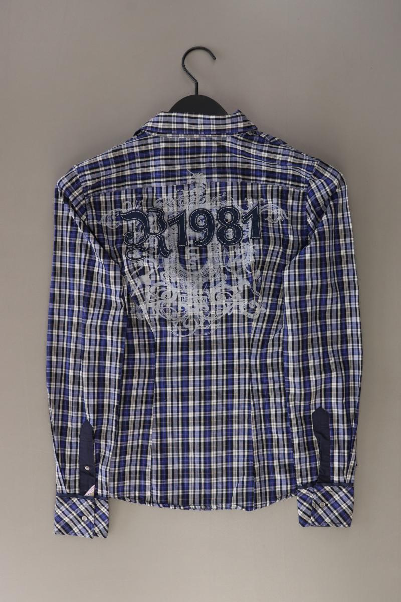 Replay Karobluse Gr. M kariert Langarm blau
