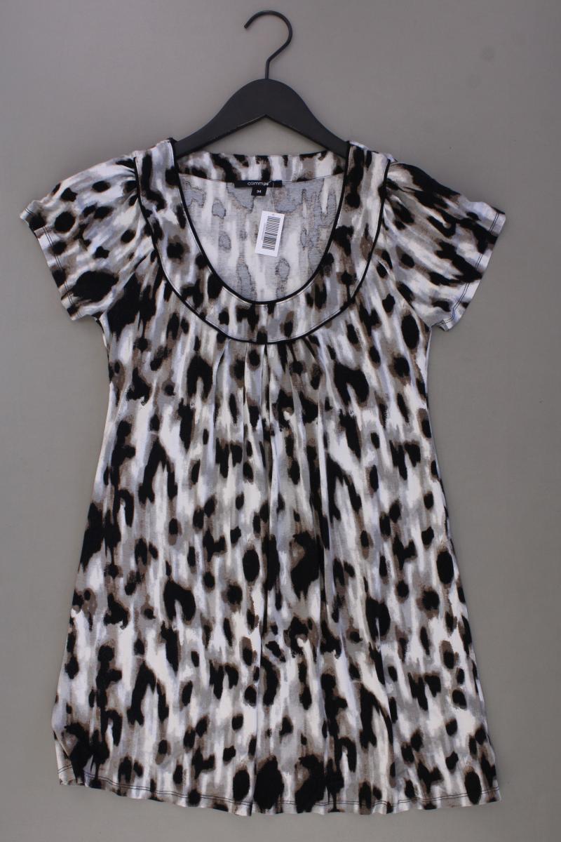 comma, Longshirt Gr. 34 mit Tierdruck Kurzarm grau