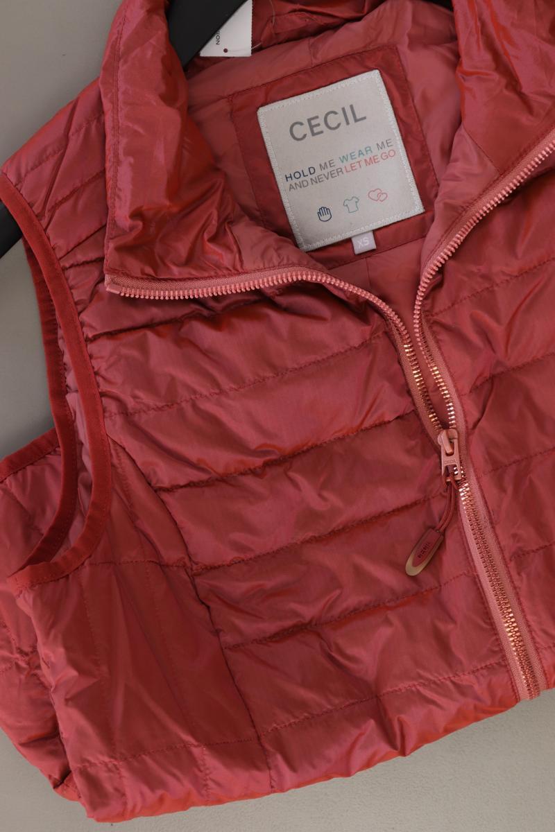 Cecil Daunenweste Gr. XS rot aus Polyamid
