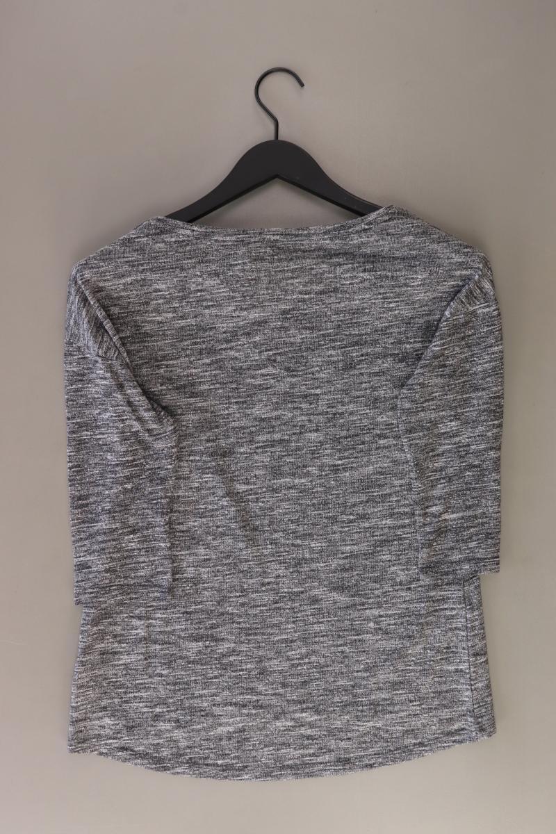 Esprit Classic Shirt Gr. XS 3/4 Ärmel mit Nieten grau aus Viskose