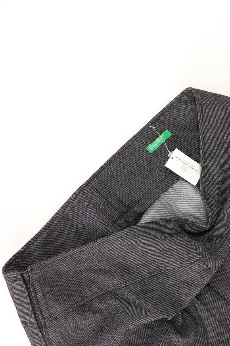 Benetton Bleistiftrock Gr. IT 44 (M) grau aus Viskose