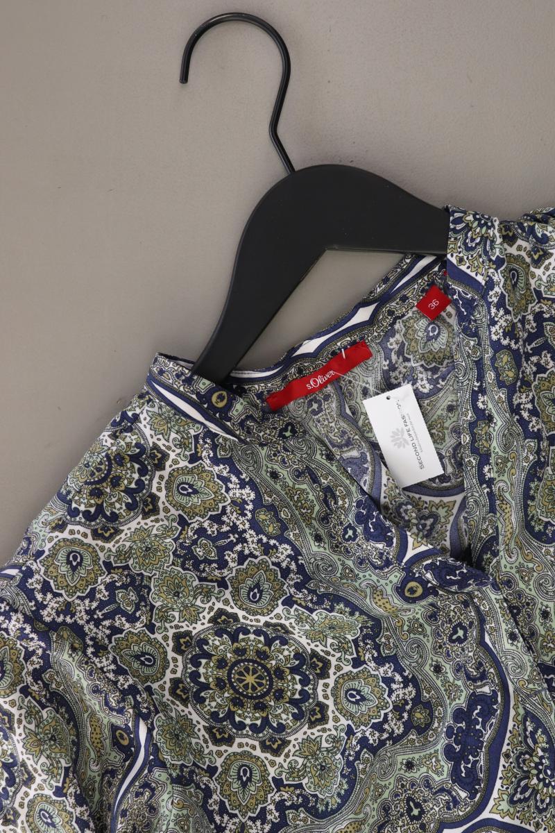 s.Oliver Langarmbluse Gr. 36 mit Paisleymuster mehrfarbig