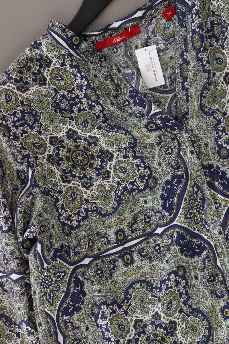 s.Oliver Langarmbluse Gr. 36 mit Paisleymuster mehrfarbig