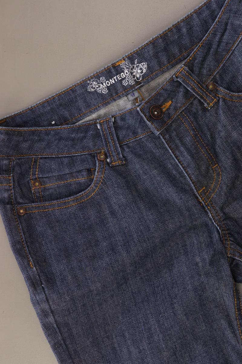 Montego Straight Jeans Gr. XS/L34 blau aus Baumwolle
