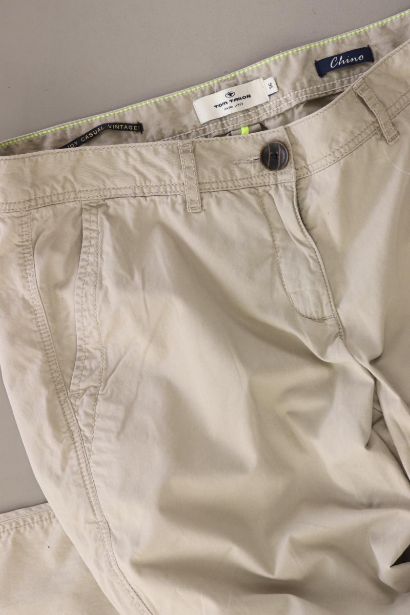Tom Tailor Chinohose Gr. 36 creme aus Baumwolle