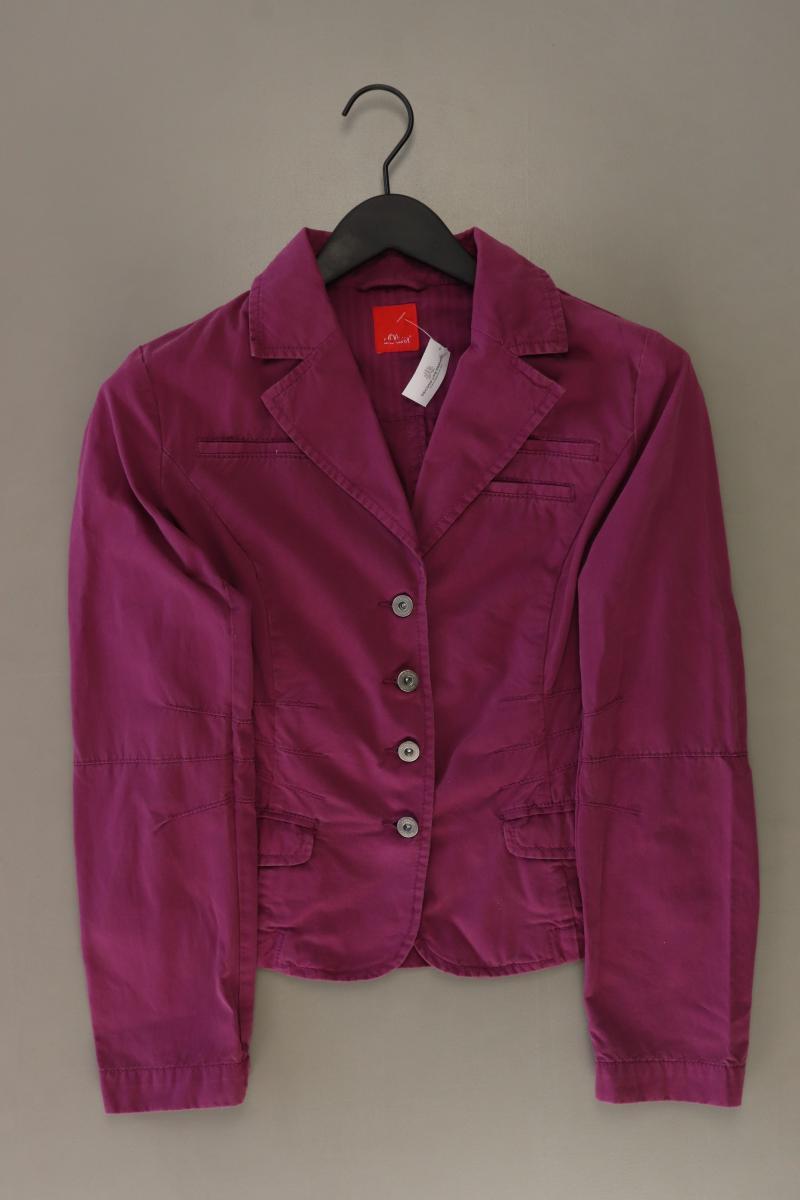 s.Oliver Regular Blazer Gr. 38 lila aus Baumwolle