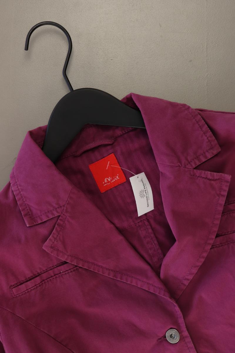 s.Oliver Regular Blazer Gr. 38 lila aus Baumwolle