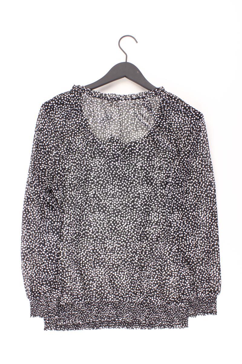 Esprit Rüschenbluse Gr. 38 Langarm schwarz