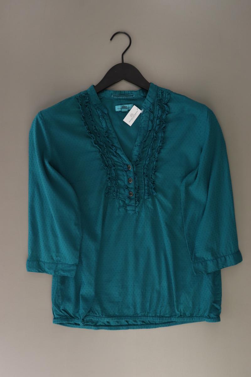 s.Oliver Rüschenbluse Gr. 38 3/4 Ärmel türkis