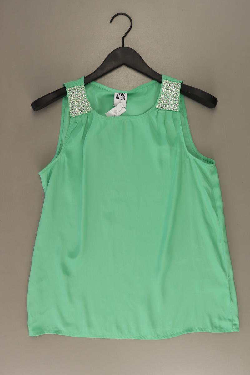 Vero Moda Ärmellose Bluse Gr. M grün aus Polyester