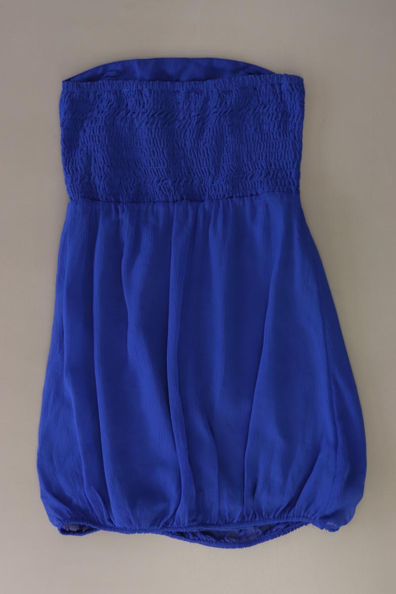 Vero Moda Bandeaukleid Gr. S Ärmellos blau aus Polyester