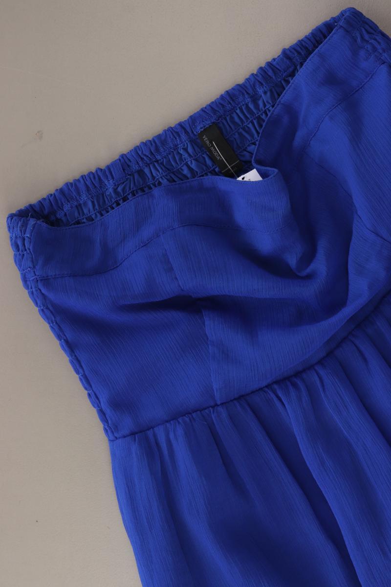 Vero Moda Bandeaukleid Gr. S Ärmellos blau aus Polyester