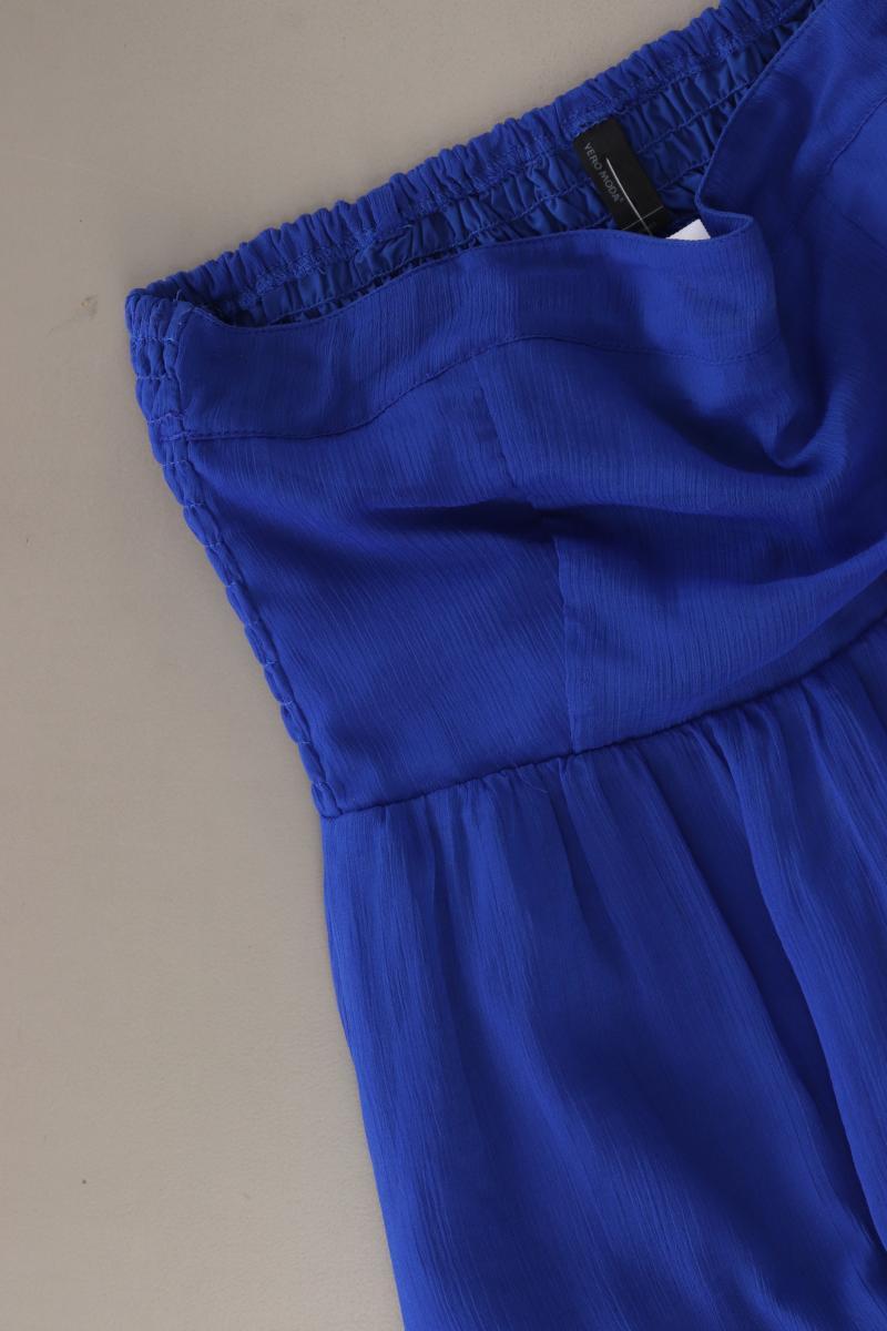 Vero Moda Bandeaukleid Gr. S Ärmellos blau aus Polyester