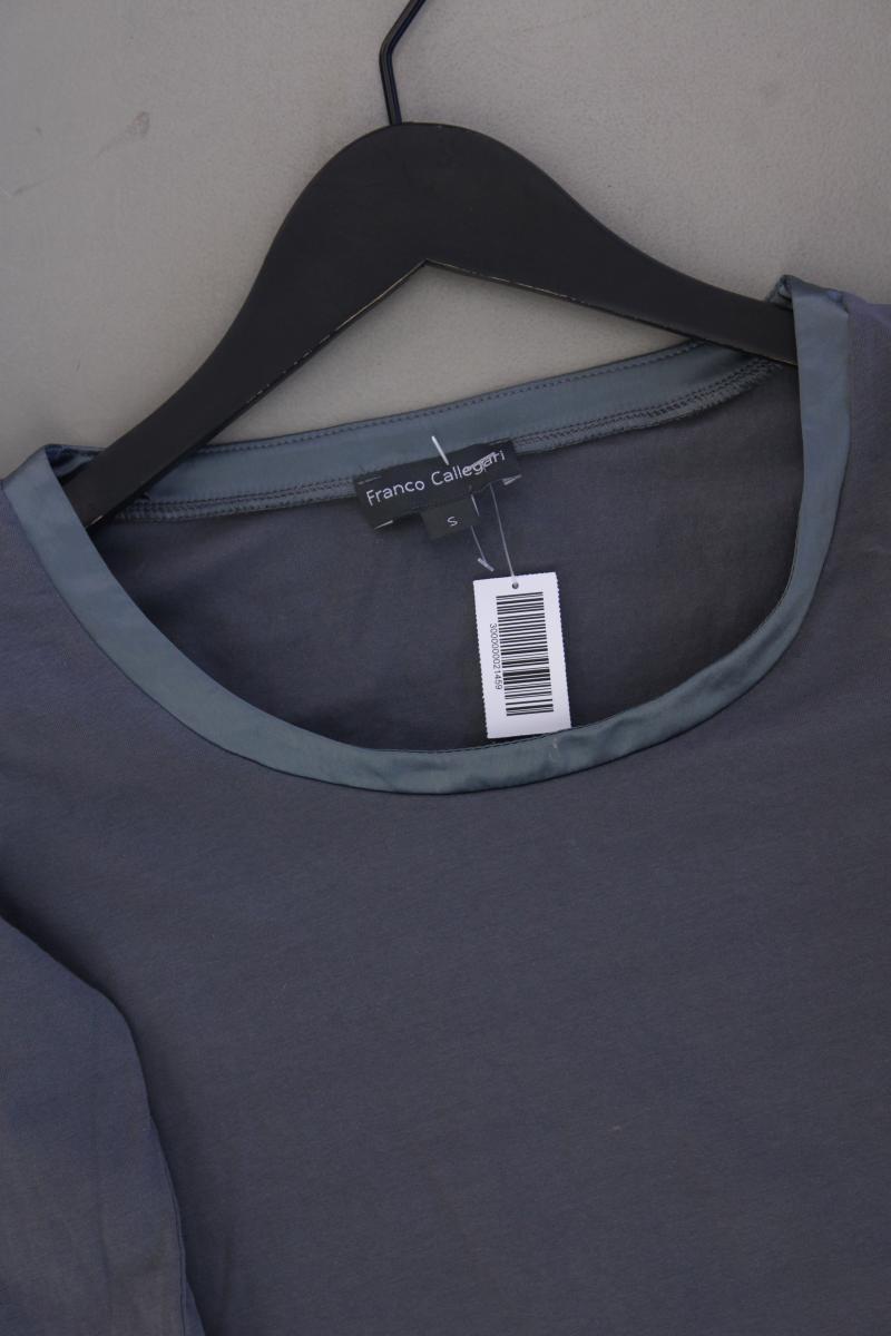 Franco Callegari Regular Shirt Gr. S 3/4 Ärmel grau aus Baumwolle