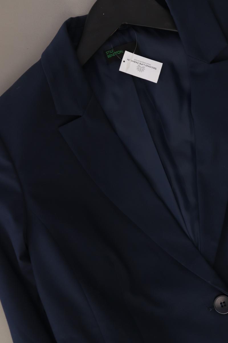 Benetton Classic Blazer Gr. 36 blau aus Baumwolle