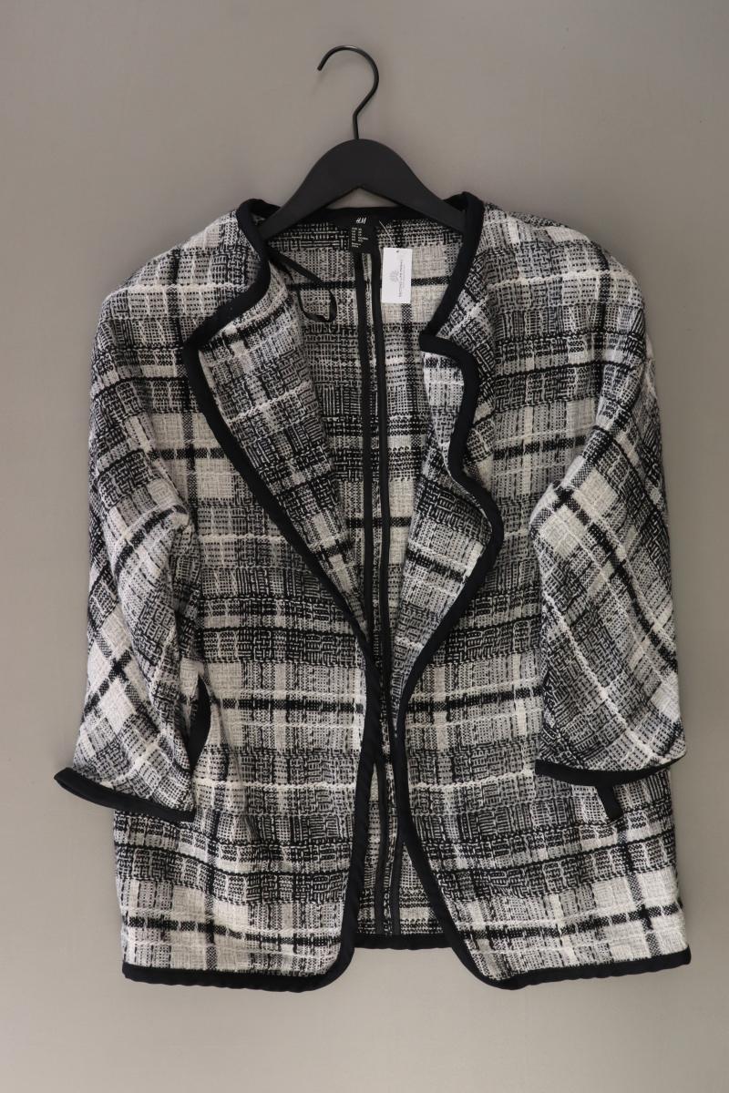 H&M Bouclé Mantel mit Wolle Gr. XS grau aus Viskose