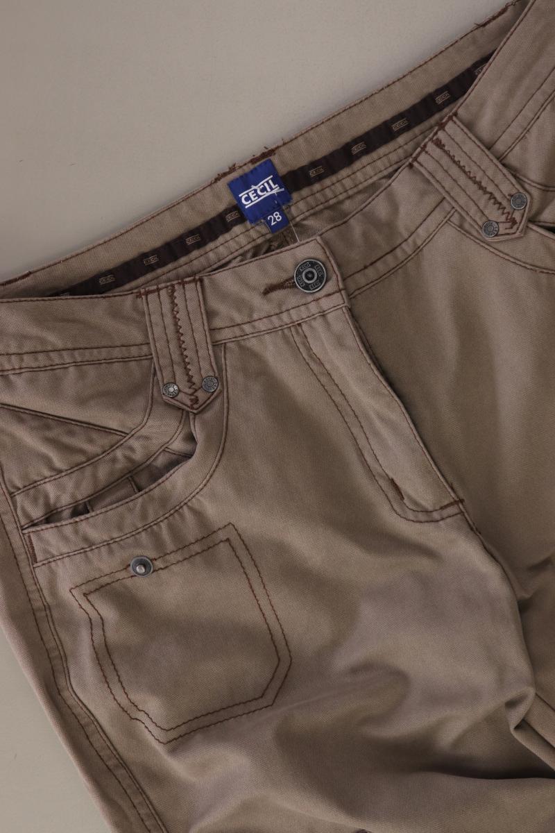 Cecil Cargohose Gr. W28 braun aus Polyester