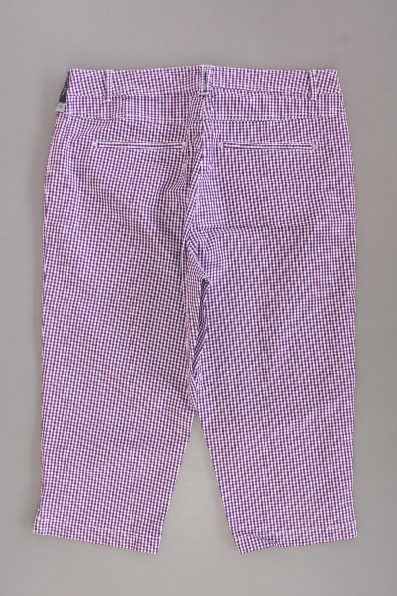 Bonita 3/4 Hose Gr. 42 kariert lila aus Baumwolle