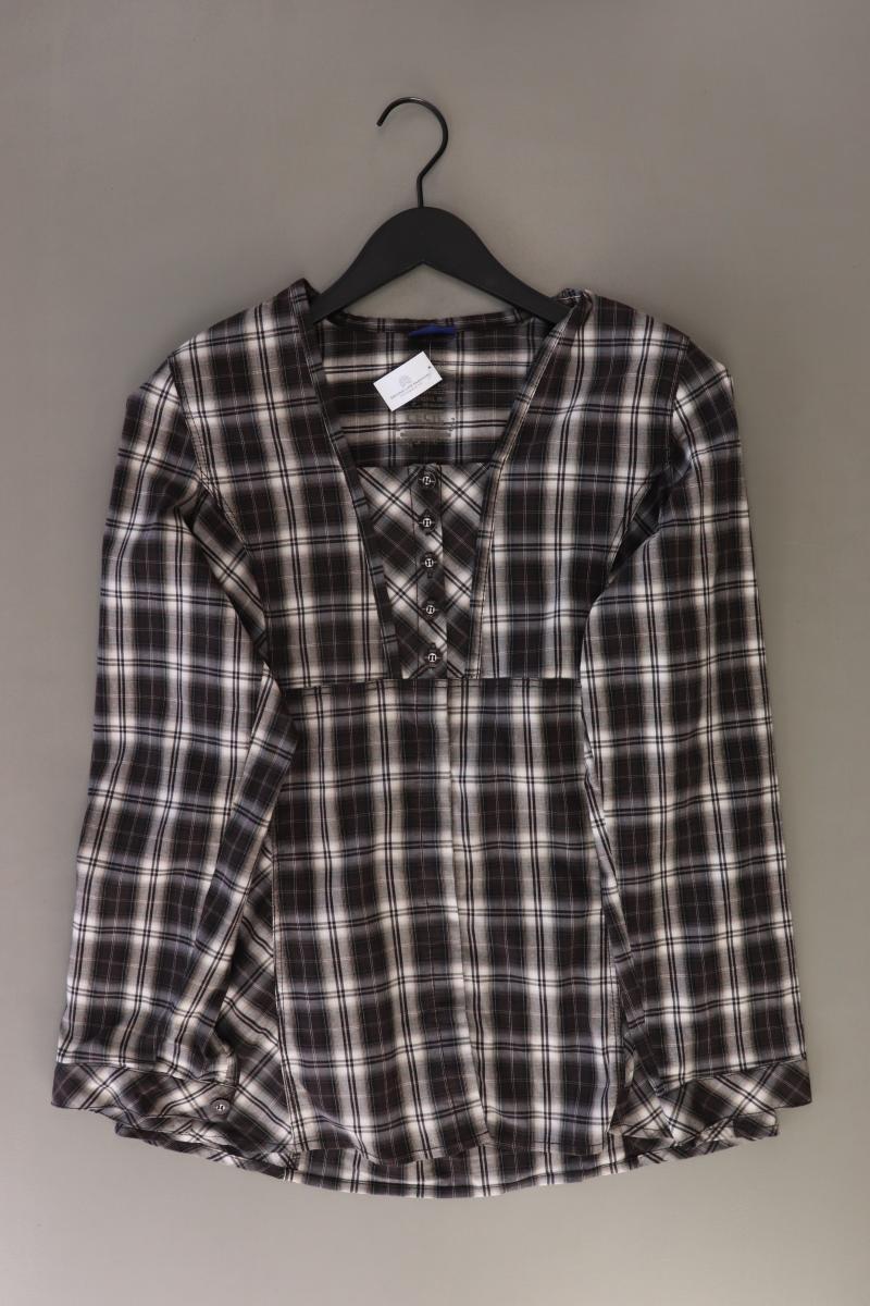 Cecil Karobluse Gr. S kariert Langarm braun aus Baumwolle
