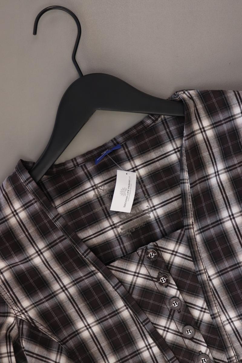 Cecil Karobluse Gr. S kariert Langarm braun aus Baumwolle