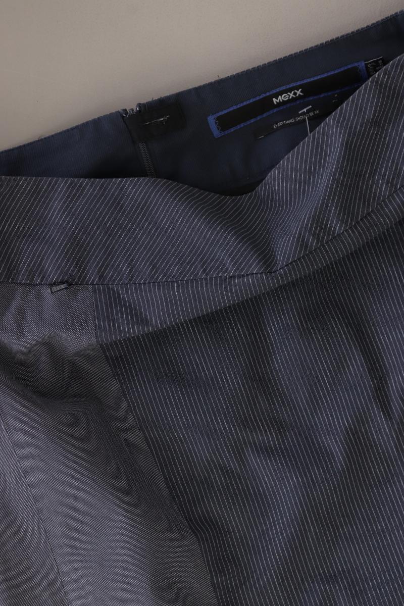 Mexx Bleistiftrock Gr. 38 blau aus Baumwolle