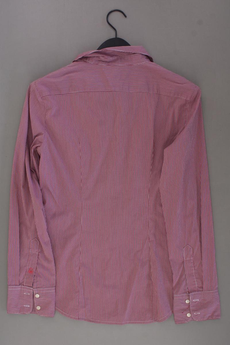 Benetton Karobluse Gr. L kariert Langarm rot aus Baumwolle