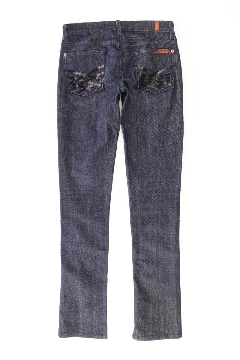 7 For All Mankind Straight Jeans Gr. W24 blau aus Baumwolle