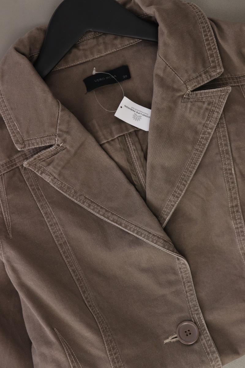 Classic Blazer Gr. 38 braun aus Baumwolle