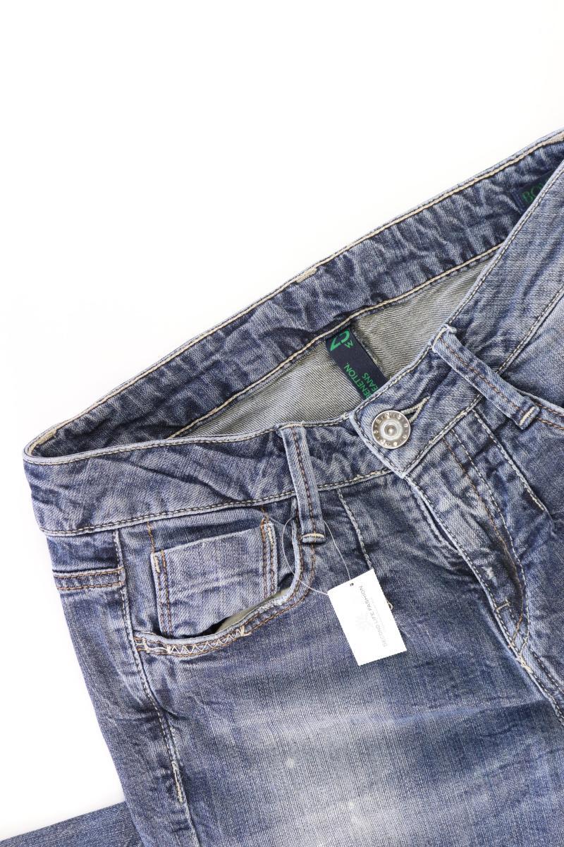 Benetton Skinny Jeans Gr. W25 blau aus Baumwolle